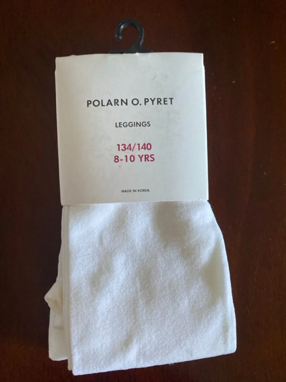 Polarn O. Pyret White Leggins Size 8-10 Years